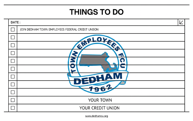 Things to do checklist